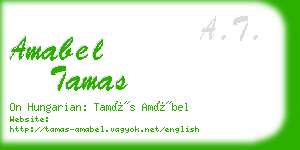 amabel tamas business card